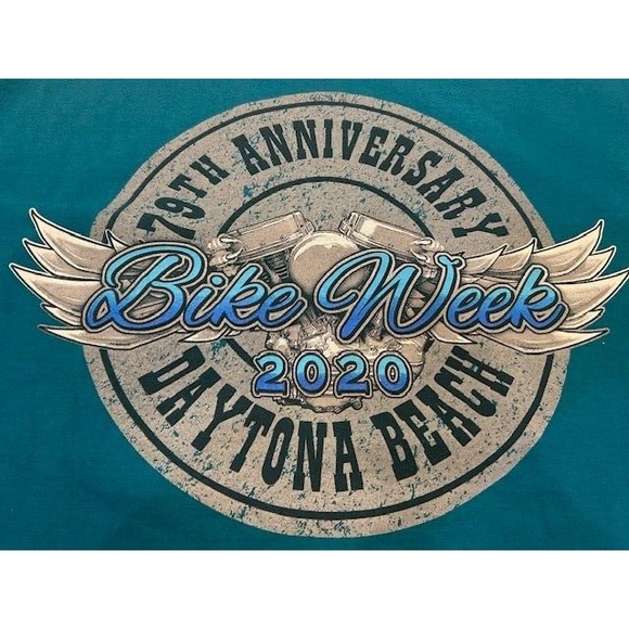 Gildan Other - Daytona Beach Bike Week 2020 79th Anniversary Men's Short-Sleeve T-Shirt-Size XL
